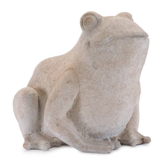 6.25" Beige Resin Frog